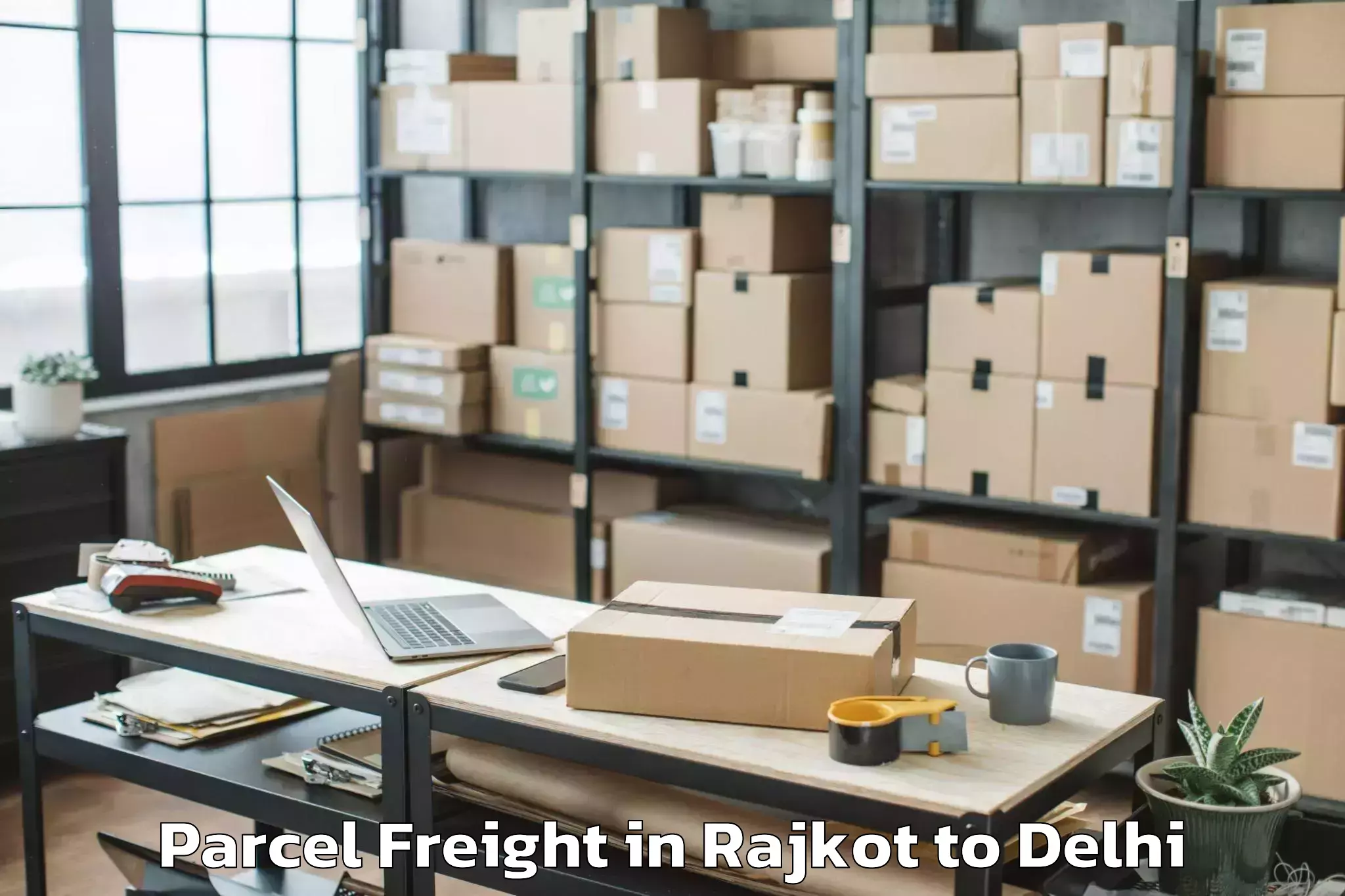 Book Rajkot to Ansal Crown Plaza Mall Parcel Freight